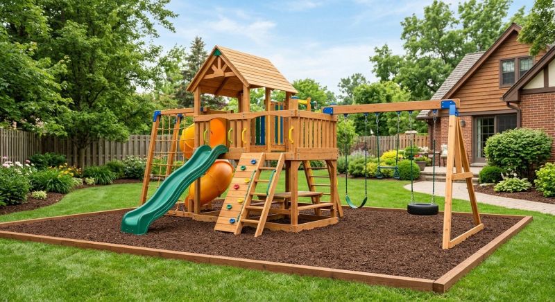 Playground Installation in Conroe, TX