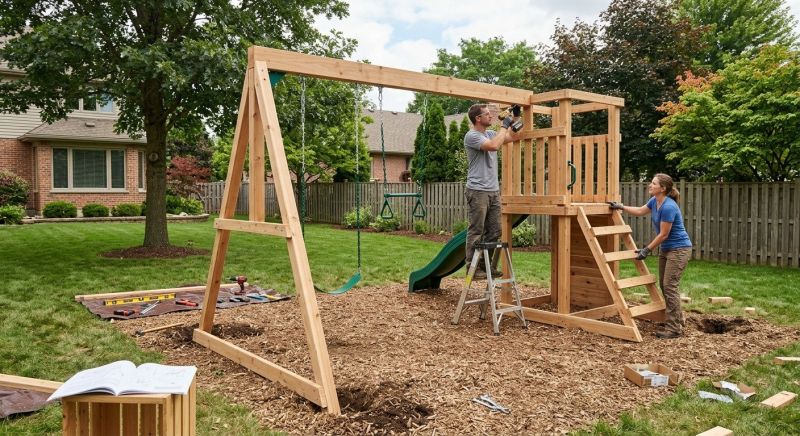 Swing Set Installation in Denver, CO