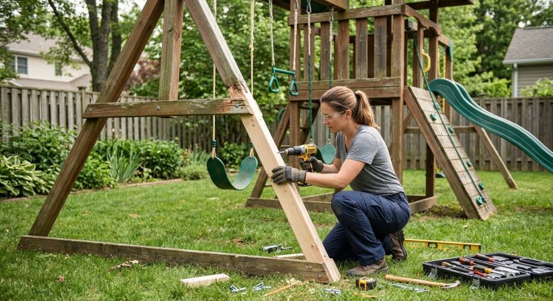 Swing Set Repair in Olathe, KS