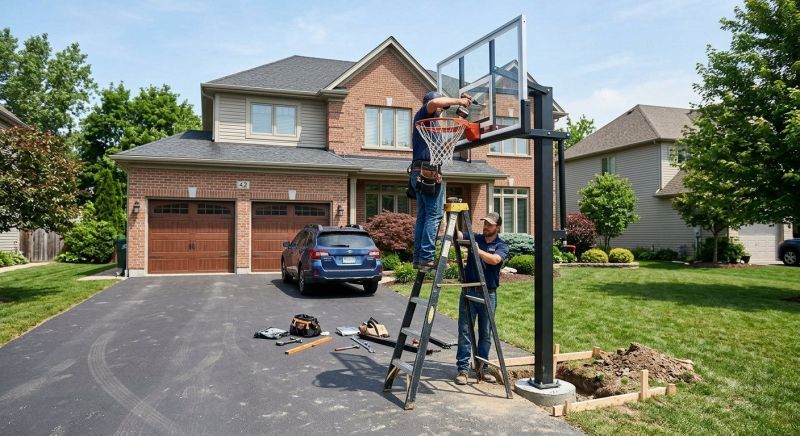 Basketball Goal Installation in Boulder, CO