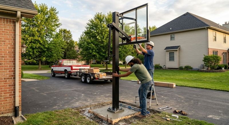 Basketball Goal Installation in Conroe, TX