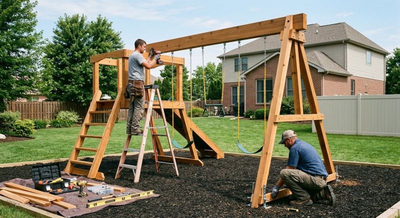 Monkey Bars Installation in Alpharetta, GA