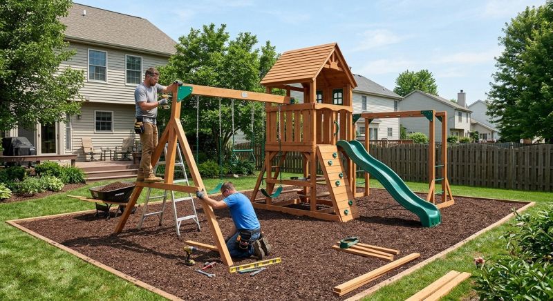 Playground Installation in Kansas City, MO