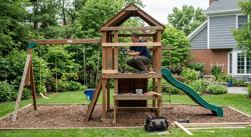 Playset Repair in Overland Park, KS