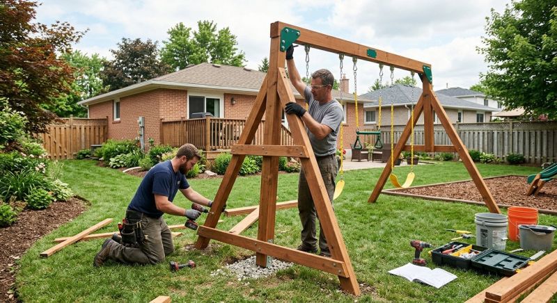 Swing Set Installation in Olathe, KS