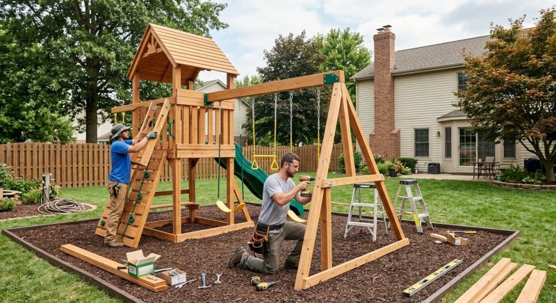 Swing Set Installation in Olathe, KS