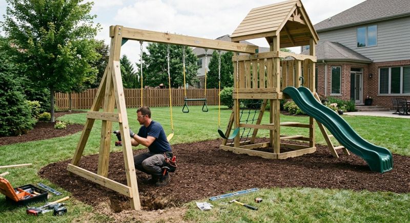 Swing Set Installation in Denver, CO